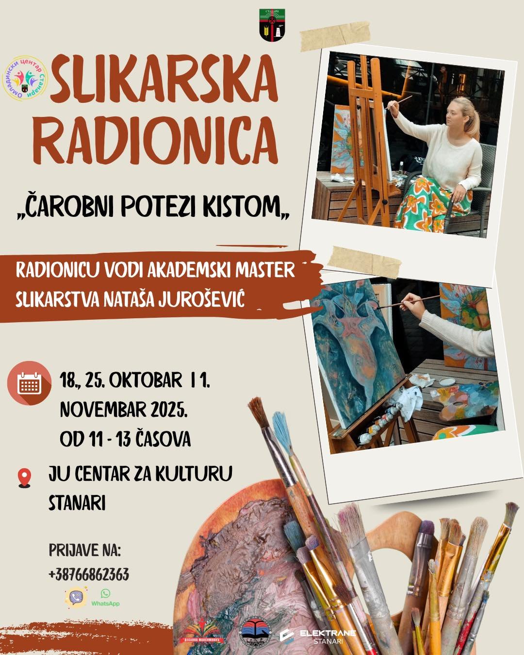 NAJAVA SLIKARSKE RADIONICE “ČAROBNI POTEZI KISTOM”